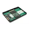 DIGITUS HDD korpuss 2,5 collu SATA — M.2 vai mSATA SATA 3 6 Gbit/s, rakstīšanas ātrums līdz 520 MB/s