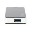 DIGITUS USB-hubs 4 portu USB 3.0 ārējais, melns, spīdīgs