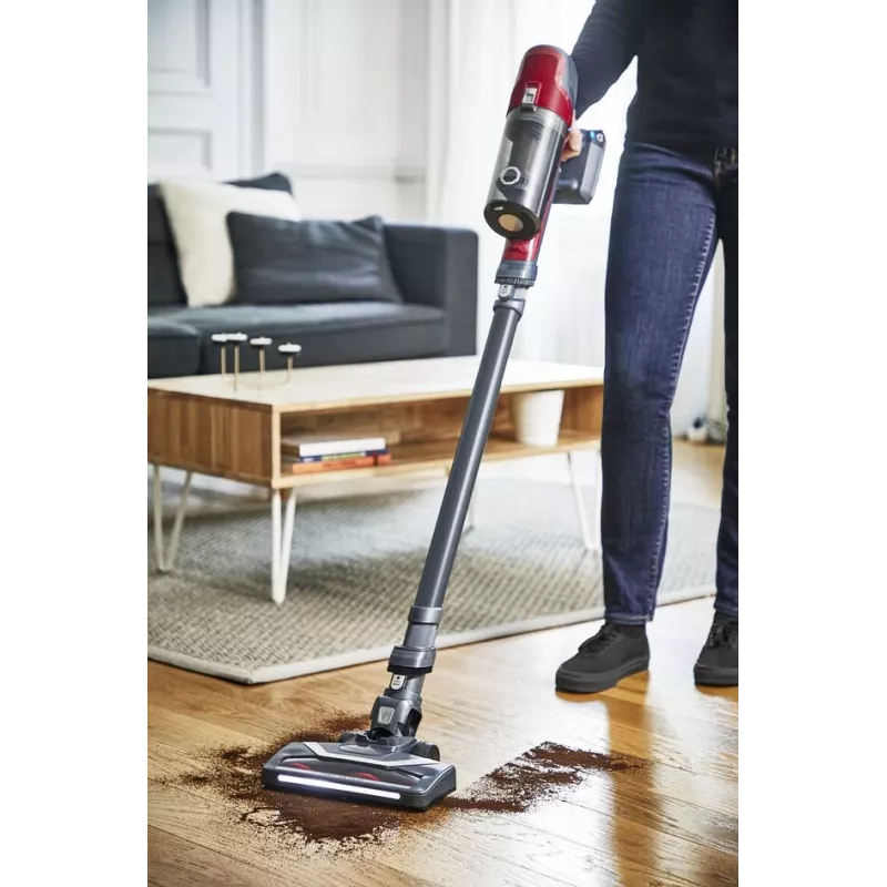 Rowenta RH6878 2-in-1 stick vacuum baterija Dry Cyclonic Bagless 0.55 L 100 W Red, pelēka