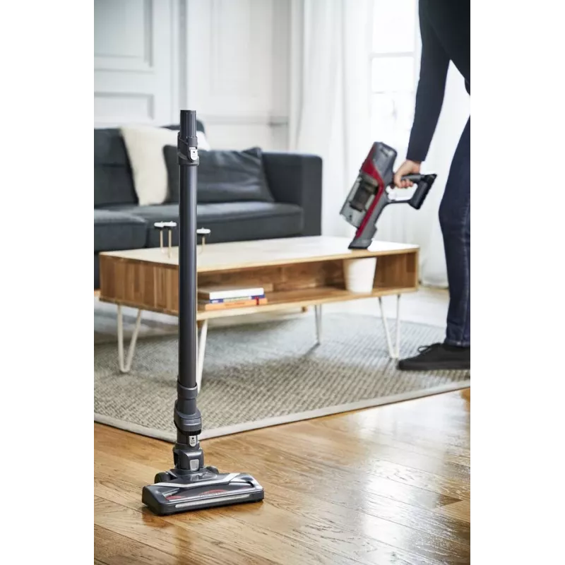 Rowenta RH6878 2-in-1 stick vacuum baterija Dry Cyclonic Bagless 0.55 L 100 W Red, pelēka