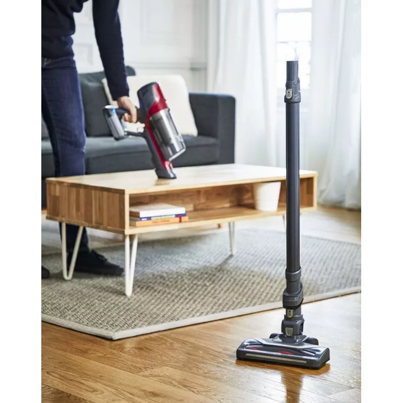 Rowenta RH6878 2-in-1 stick vacuum baterija Dry Cyclonic Bagless 0.55 L 100 W Red, pelēka