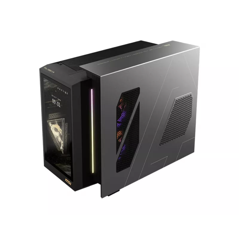 MSI MEG Vision X AI 2NVV7-009AT Intel Core Ultra 7 265K 32 GB DDR5-SDRAM 2 TB SSD NVIDIA GeForce RTX 5080 Windows 11 Home Desktop PC Melns