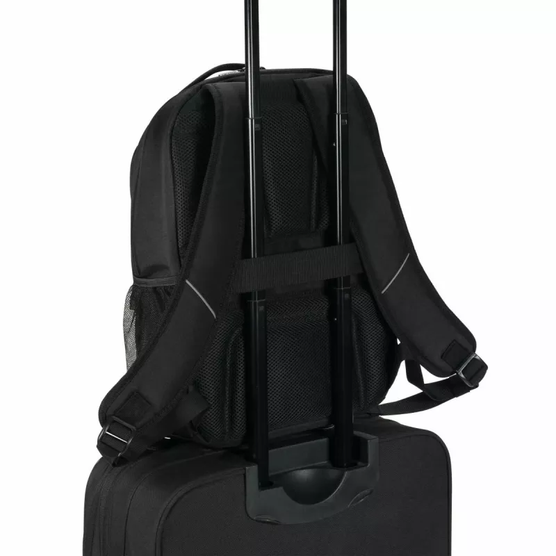 DICOTA Eco Core - 13-14,1 collu klēpjdatora mugursoma - melna / 300d 100% pārstrādāts PET poliesters