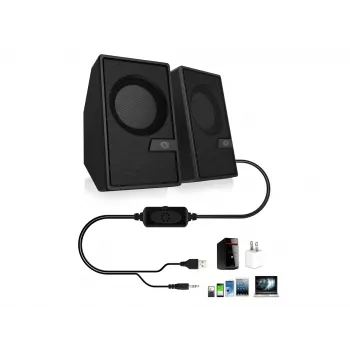 Conceptronic BJORN 2.0 kanālu datora skaļrunis ar Bluetooth, 6 W