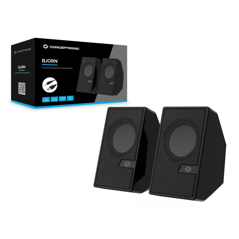 Conceptronic BJORN 2.0 kanālu datora skaļrunis ar Bluetooth, 6 W