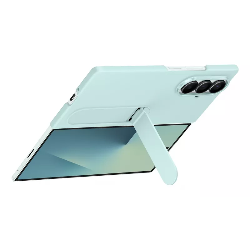 Samsung Galaxy Fold7 Silikona maciņš, Vāciņš, Samsung, Galaxy Z Fold7, 20,3 cm (8 collas), Piparmētru krāsa
