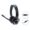 Conceptronic POLONA02B austiņas/headset ar vadu, galvas siksnas, paredzēts spēlēm, melns