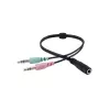 Conceptronic POLONA02BA austiņas/headset ar vadu, galvas stīpa, spēlēm, melns