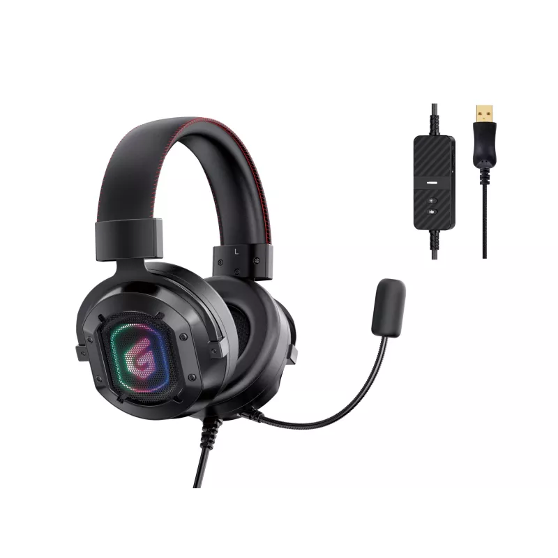 Conceptronic ATHAN 7.1 kanālu telpiskās skaņas spēļu USB austiņas