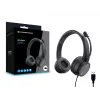 Conceptronic POLONA05B stereo USB austiņas ar trokšņu slāpēšanas mikrofonu