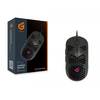 Conceptronic DJEBBEL 6D spēļu pele ar šūnveida korpusu, 6400 DPI