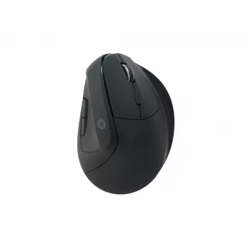 Conceptronic LORCAN ERGO 6 pogu ergonomiskā Bluetooth pele, labā roka, vertikāls dizains, optiska, Bluetooth, 1600 DPI, melna