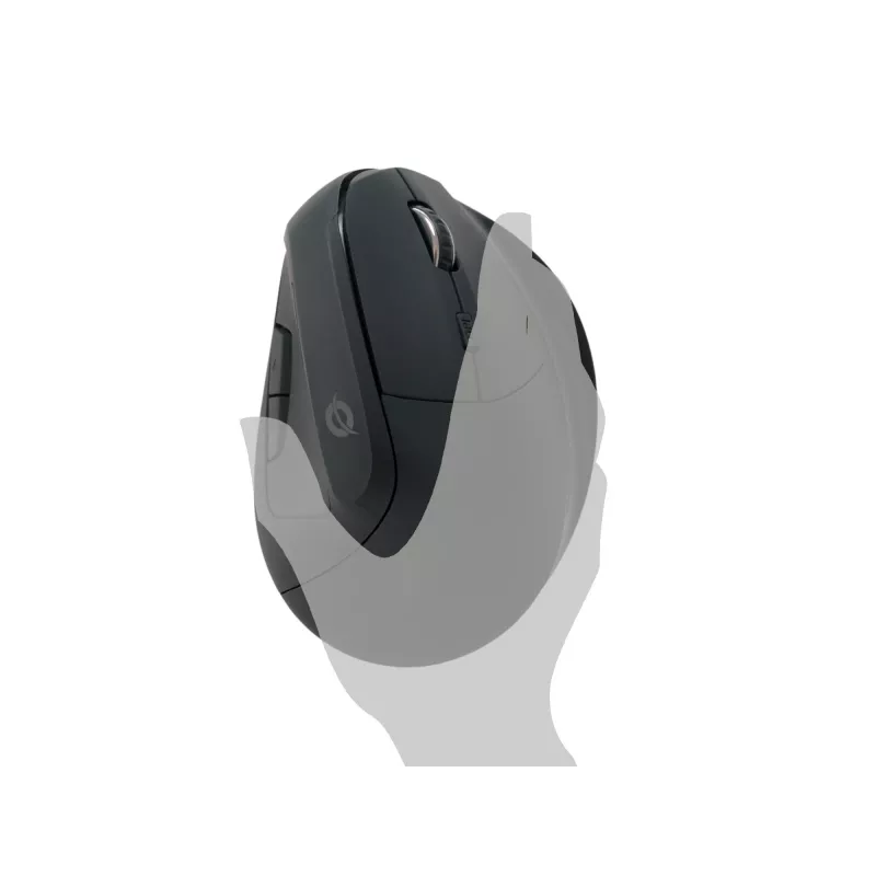 Conceptronic LORCAN ERGO 6 pogu ergonomiskā Bluetooth pele, labā roka, vertikāls dizains, optiska, Bluetooth, 1600 DPI, melna