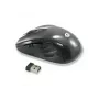 Conceptronic CLLM5BTRVWL 6 pogu bezvadu ceļojumu pele, labroku, optiskā, RF bezvadu, 1600 DPI, melna