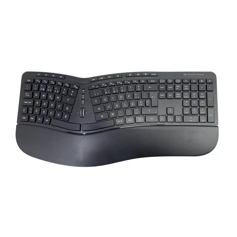 Conceptronic ORAZIO ERGO Wireless Ergonomic tastatūras un peles komplekts, portugāļu izkārtojums