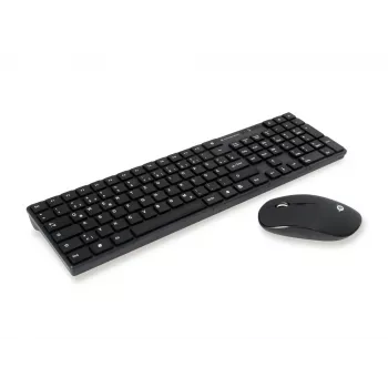 Conceptronic ORAZIO01DE tastatūra Pele iekļauts Mājas RF Bezvadu QWERTZ Vācu Melns