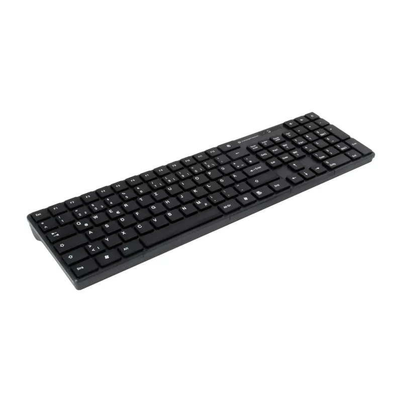 Conceptronic ORAZIO01DE tastatūra Pele iekļauts Mājas RF Bezvadu QWERTZ Vācu Melns