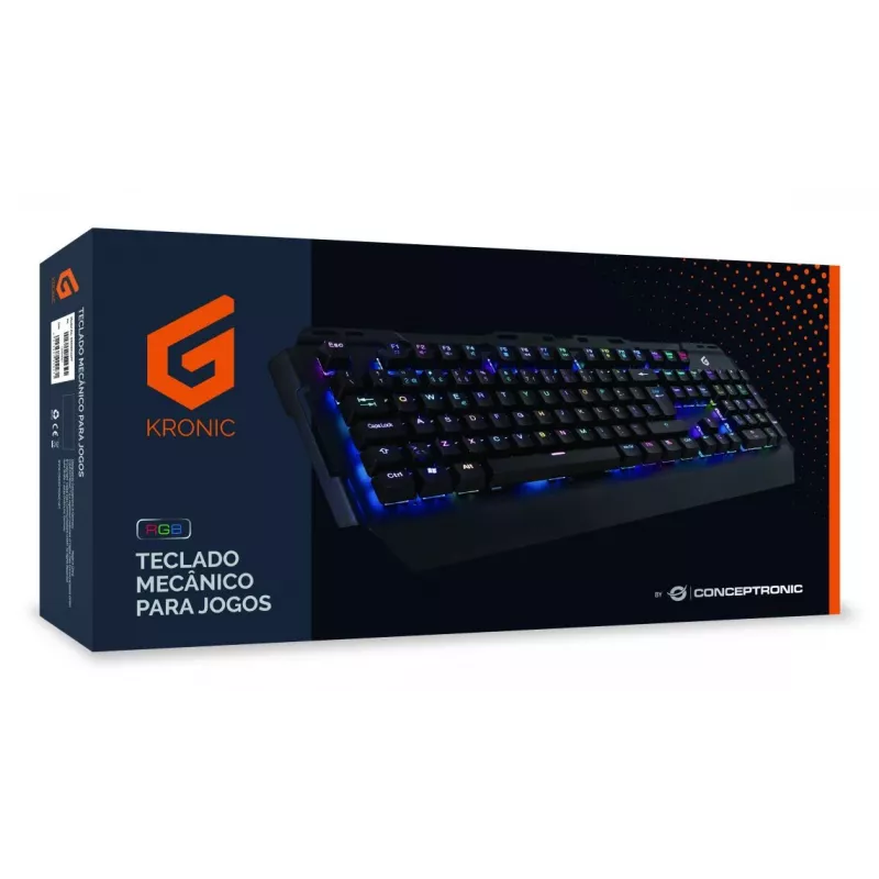Conceptronic KRONIC Mechanical Gaming tastatūra, RGB, Portuguese layout