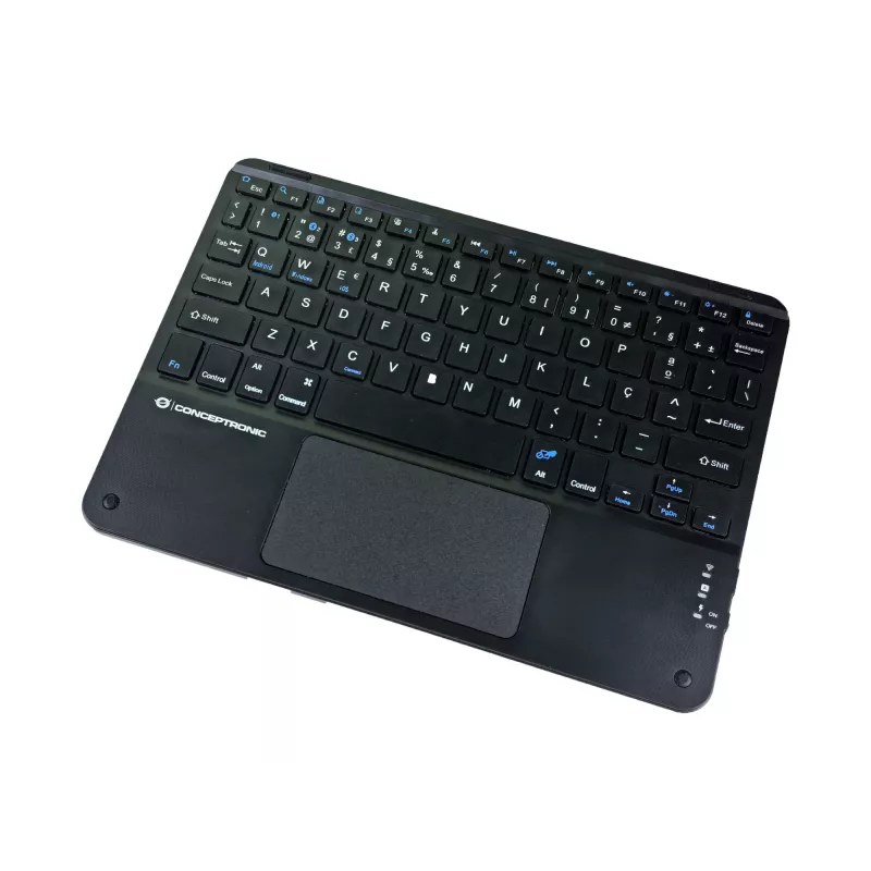 Conceptronic TOBIN01BPT 10 collu Bluetooth skārienpaliktņa tastatūra, QWERTY portugāļu