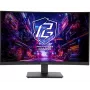 ASROCK spēļu monitors - Pg27qrt1b - 27 collas - 2560 x 1440 Qhd - izliekts 180 Hz - melns