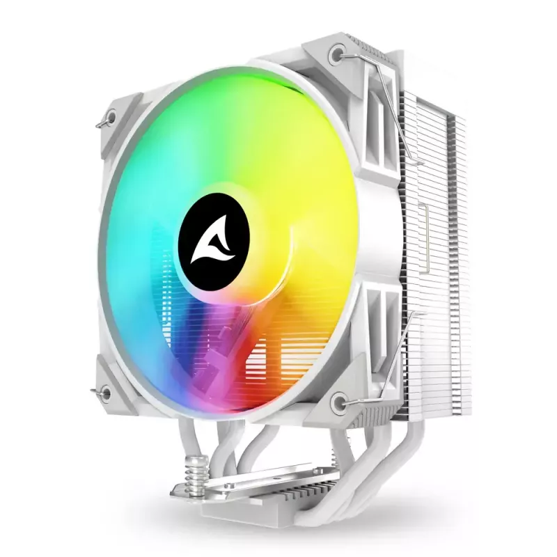 Gaisa dzesētājs Sharkoon A40 RGB 12 cm balts 500-1800 RPM 121.55 m³/h