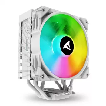 Gaisa dzesētājs Sharkoon A40 RGB 12 cm balts 500-1800 RPM 121.55 m³/h