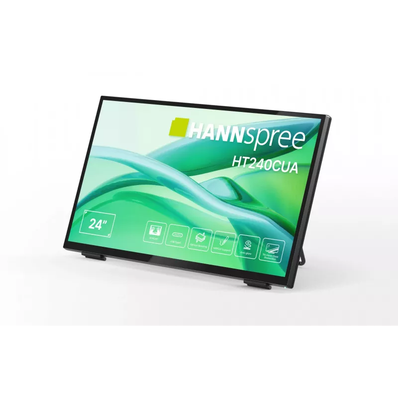 Hannspree HT240CUA datora monitors 60,5 cm (23,8 collas) 1920 x 1080 pikseļi Full HD LED skārienekrāns Melns
