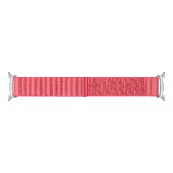 Samsung Fabric Band (S/M) Galaxy Watch8 | Watch8 Classic, siksna, viedpulkstenis, sarkana, Samsung, Galaxy Watch8 | Watch8, audums, neilons