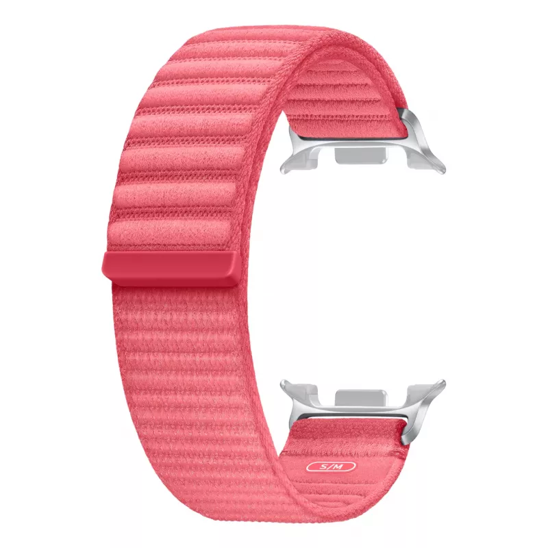 Samsung Fabric Band (S/M) Galaxy Watch8 | Watch8 Classic, siksna, viedpulkstenis, sarkana, Samsung, Galaxy Watch8 | Watch8, audums, neilons
