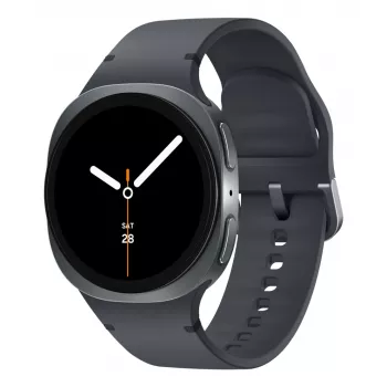 Samsung Galaxy Watch8 SM-L320 40 mm viedpulkstenis, 3,3 cm (1,3 collas) AMOLED 438 x 438, skārienekrāns, 32 GB, Wi-Fi, Bluetooth, GPS, Wear OS, grafīta krāsā