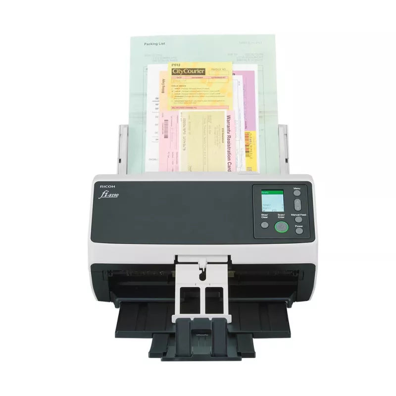 Ricoh fi-8190 ADF + Manuālā padeve skeneris 600 x 600 DPI A4 Melns, Pelēks