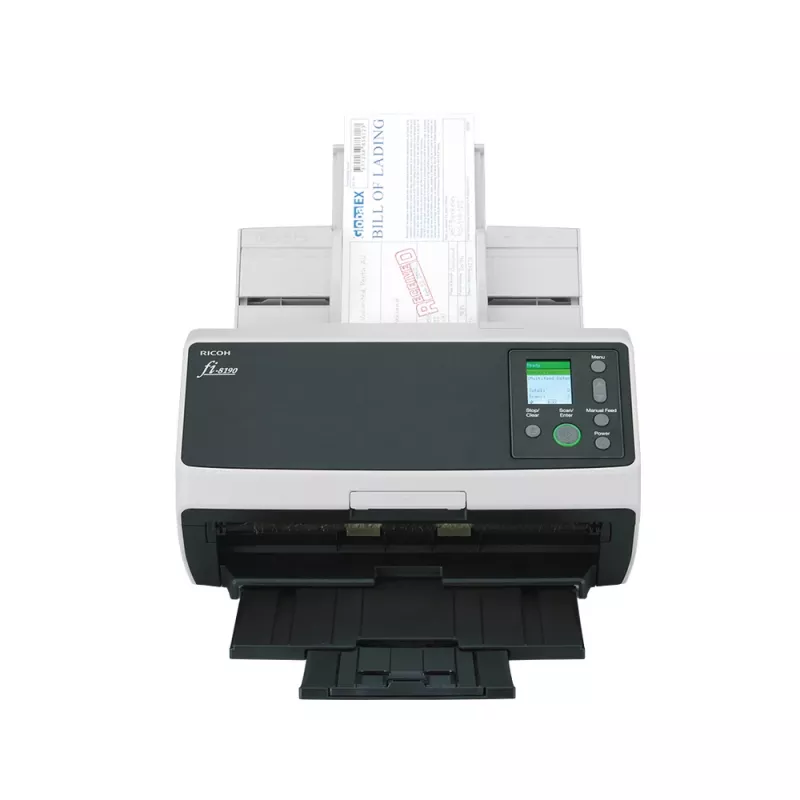 Ricoh fi-8190 ADF + Manuālā padeve skeneris 600 x 600 DPI A4 Melns, Pelēks