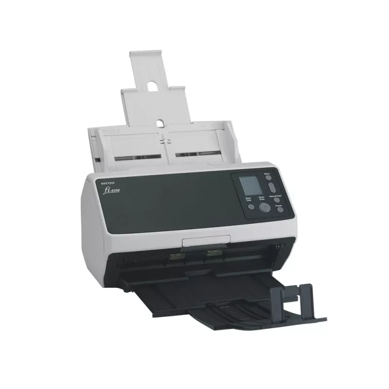 Ricoh fi-8190 ADF + Manuālā padeve skeneris 600 x 600 DPI A4 Melns, Pelēks