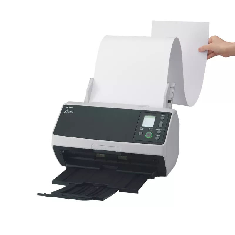 Ricoh fi-8190 ADF + Manuālā padeve skeneris 600 x 600 DPI A4 Melns, Pelēks