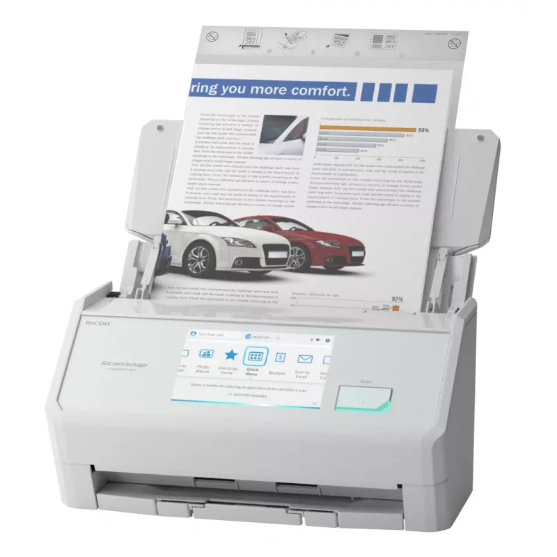 Ricoh ScanSnap IX2500 ADF skeneris 600 x 600 DPI A4 Balts
