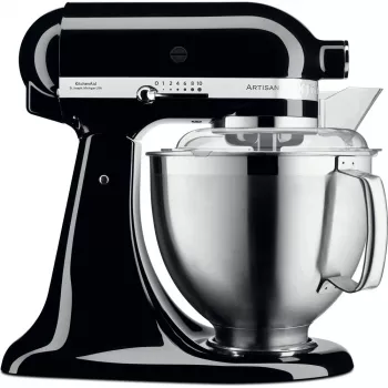 KitchenAid food processor Artisan 5KSM185PS — 4.8 L stainless steel bowl, 300 W, 10 speeds, Melns