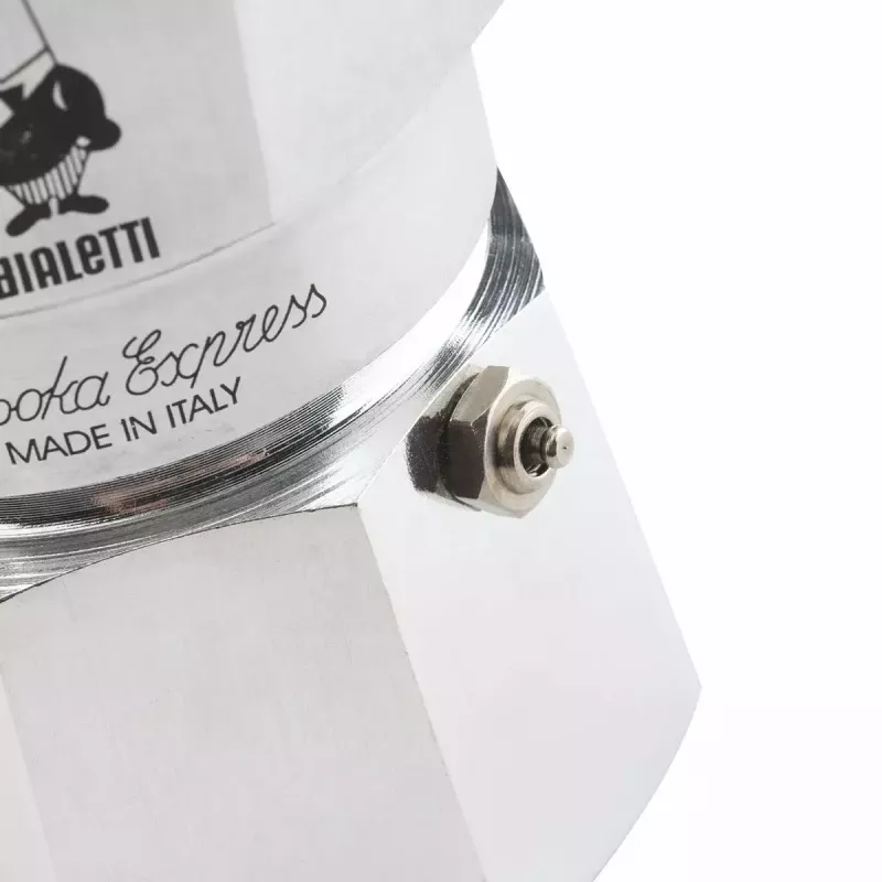 Moka kafijas kanniņa BIALETTI Moka Express 0,2 l alumīnija melna — 3 krūzītes (200 ml), nav piemērota indukcijai