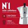 Moka kafijas kanniņa BIALETTI Moka Express 0,2 l alumīnija melna — 3 krūzītes (200 ml), nav piemērota indukcijai