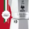 Moka kafijas kanniņa BIALETTI Moka Express 0,2 l alumīnija melna — 3 krūzītes (200 ml), nav piemērota indukcijai