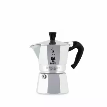 Moka kafijas kanniņa BIALETTI Moka Express 0,2 l alumīnija melna — 3 krūzītes (200 ml), nav piemērota indukcijai