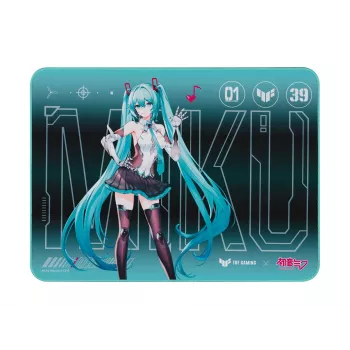 ASUS TUF Gaming P1 Hatsune Miku Edition spēļu peles paliktnis tirkīza krāsā