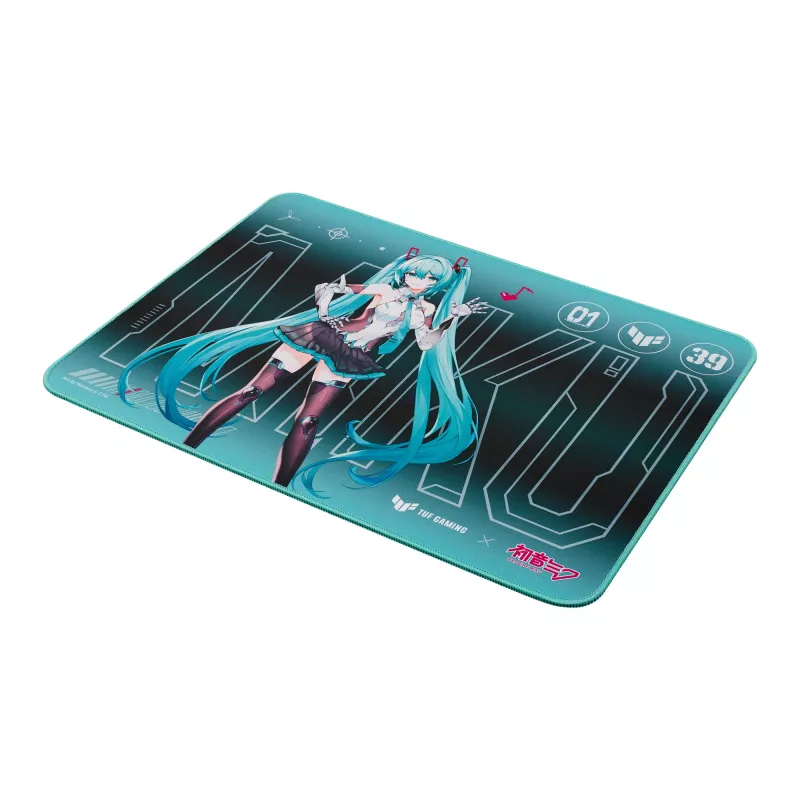 ASUS TUF Gaming P1 Hatsune Miku Edition spēļu peles paliktnis tirkīza krāsā