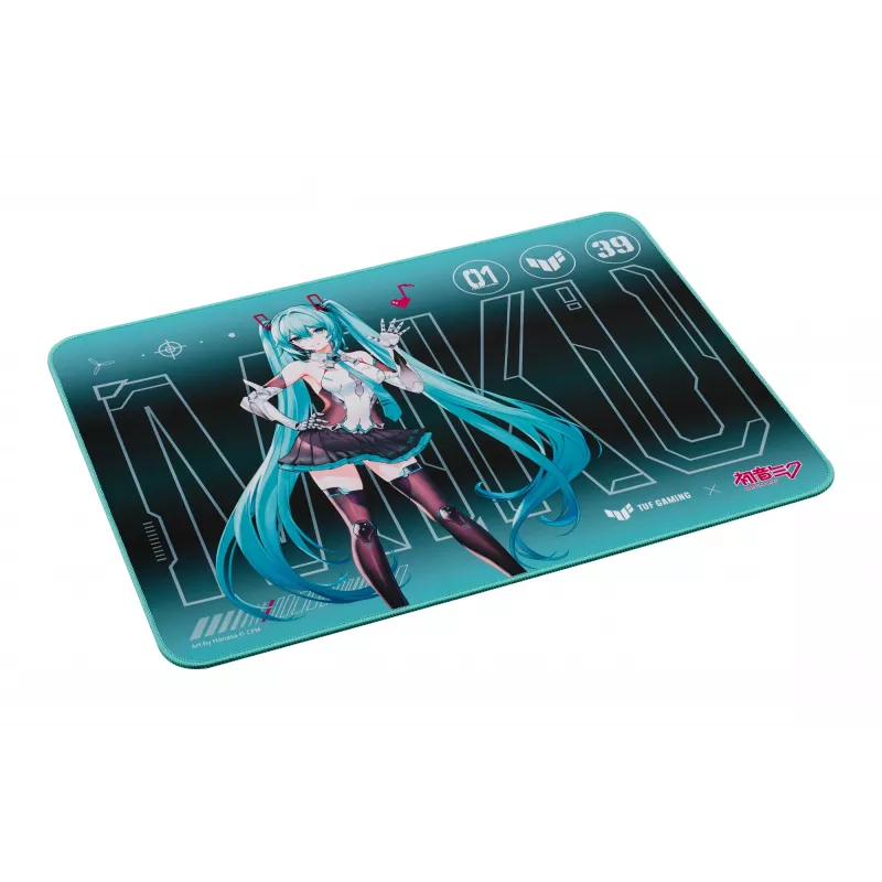 ASUS TUF Gaming P1 Hatsune Miku Edition spēļu peles paliktnis tirkīza krāsā