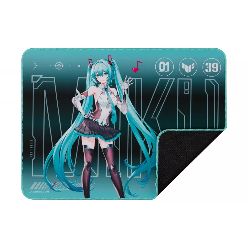 ASUS TUF Gaming P1 Hatsune Miku Edition spēļu peles paliktnis tirkīza krāsā