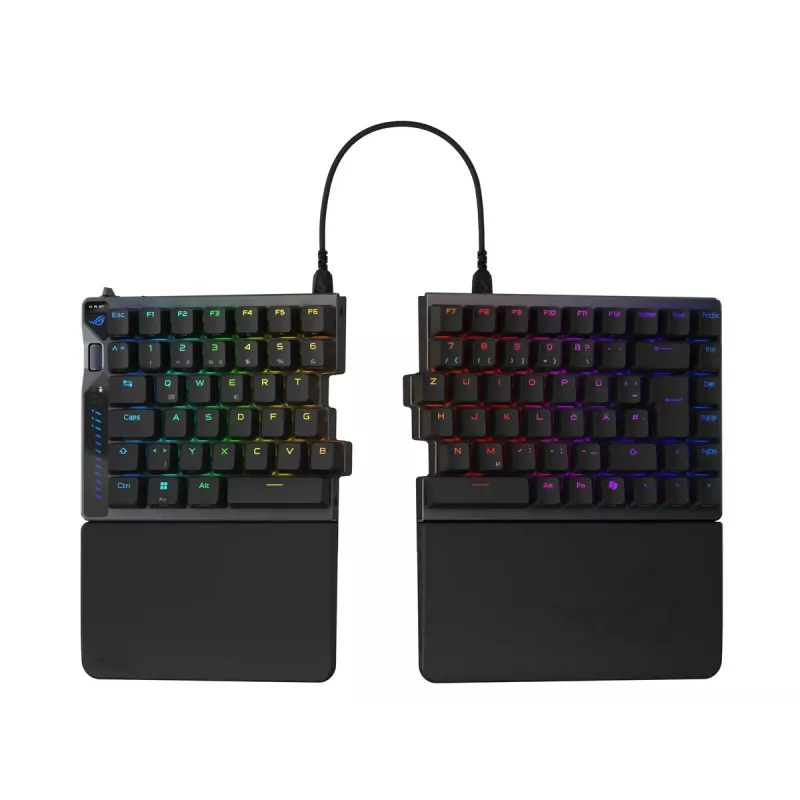 ASUS ROG Falcata tastatūra Spēlēm USB + RF Wireless + Bluetooth QWERTZ Vācu Melna