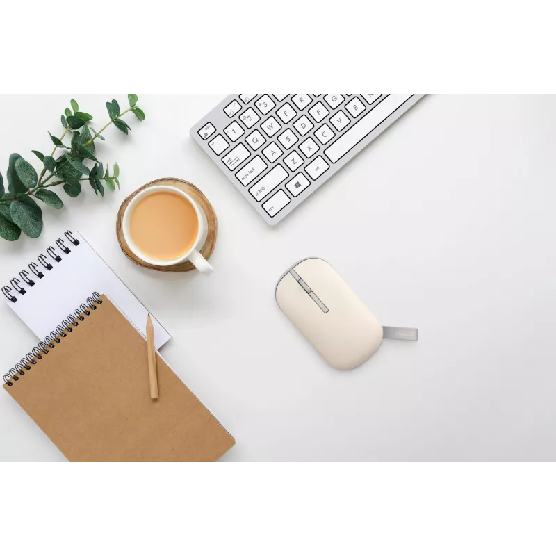 ASUS Marshmallow MD100 pele Birojam Piemērota abām rokām RF Wireless + Bluetooth Optiskais 1600 DPI
