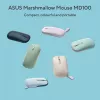 ASUS Marshmallow MD100 pele Birojam Piemērota abām rokām RF Wireless + Bluetooth Optiskais 1600 DPI