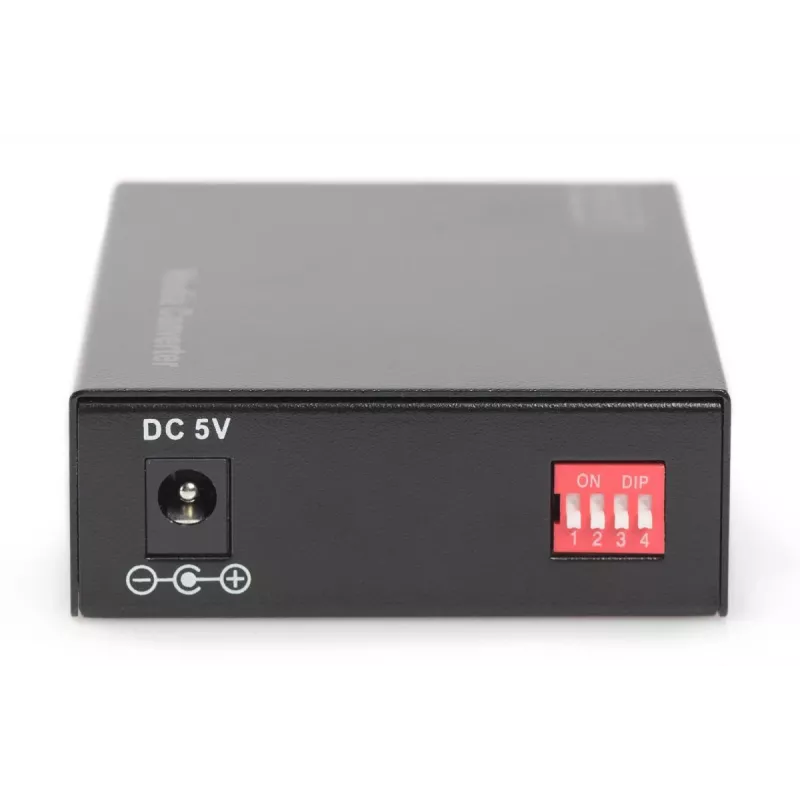DIGITUS multivides pārveidotājs, daudzmodu 10/100/1000Base-T uz 1000Base-SX, ar barošanas bloku, SC savienotājs, līdz 0,5 km