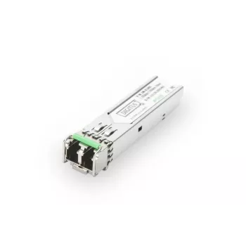 DIGITUS 1.25 Gbps SFP modulis, līdz 80 km vienmodas šķiedra, LC dupleksais savienotājs 1000Base-LX, 1550 nm