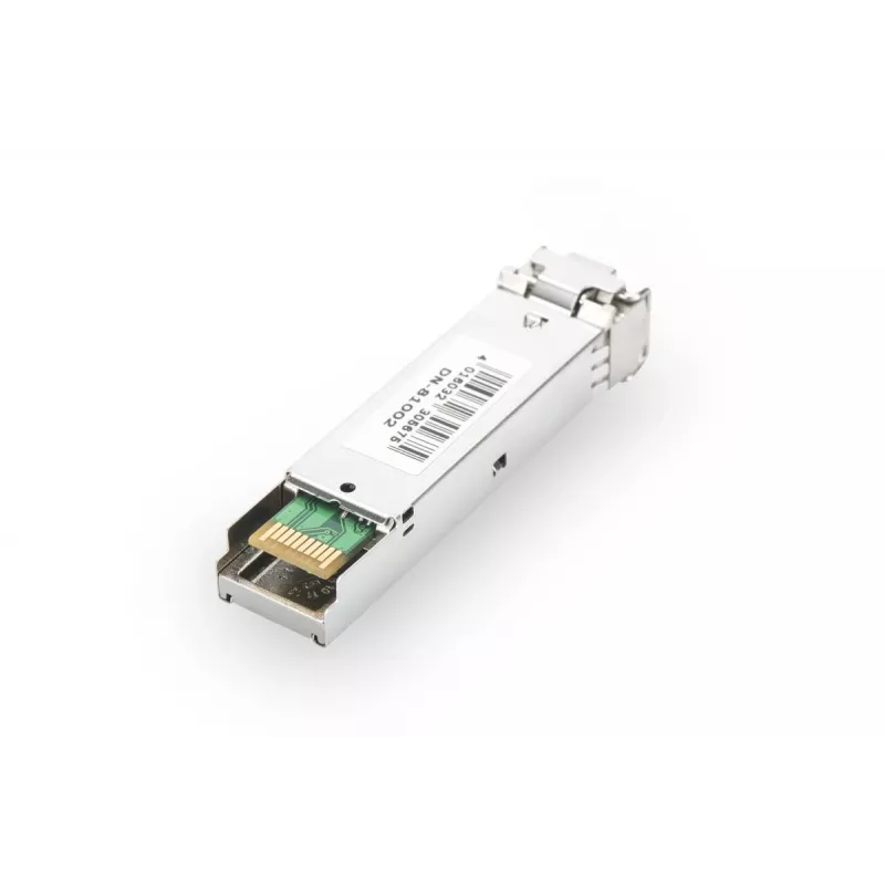 DIGITUS 1.25 Gbps SFP modulis, līdz 80 km vienmodas šķiedra, LC dupleksais savienotājs 1000Base-LX, 1550 nm